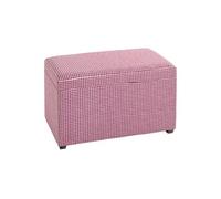 Coffre de Rangement "Aghana" 65cm Rose & Blanc