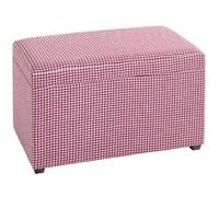 Coffre de Rangement "Aghana" 65cm Rose & Blanc Rose G