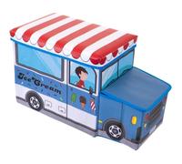 Coffre de rangement banc marchand de glace - BIECO - Bleu - 3 ans - Enfant - 55 x 26,5 x 31,5 cm - Mixte