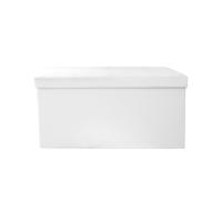 Generique Banc coffre de rangement Zoé en polyuréthane Blanc G