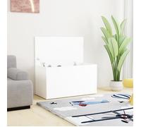 vidaXL Cassapanca Bianca 84x42x46 cm in Legno Ingegnerizzato