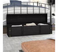 vidaXL Coffre de rangement 245801 en bois massif style vintage 120x30x40 cm