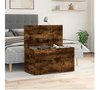 Coffre de rangement Chêne fumé 84x42x46 cm Bois d'ingénierie