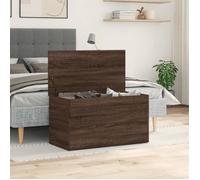 Vidaxl Coffre De Rangement Chêne Marron 84x42x46 Cm Bois D'ingénierie Marron