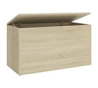 Coffre de rangement Chêne sonoma 84x42x46 cm Bois d ingénierie