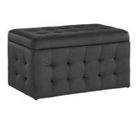 Coffre de rangement chesterfield noir MICHIGAN