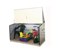 Coffre de rangement crème en métal 1,96x0,89x1,13 m STOREGARD_CREME Trimetals G