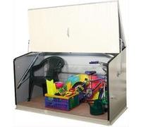 Coffre de rangement crème en métal 1,96x0,89x1,13 m STOREGARD_CREME Trimetals G