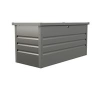 Coffre de rangement de jardin en acier galvanisé gris TOMASO - volume 400L