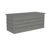 Coffre de rangement de jardin en acier galvanisé gris - 750L - TOMASO