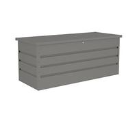 Coffre de rangement de jardin en acier galvanisé gris - 750L - TOMASO