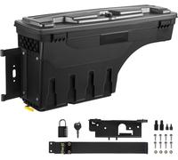 Coffre de rangement de lit de camion - Couvercle verrouillable - Coffre à outils en ABS étanche - 6,6 Gal / 20 L Avec cadenas à mot de passe - Compatible avec Dodge Ram 1500 2019-2021 - Côté conducteu