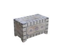 Coffre de rangement en bois coloris naturel - Longueur 78.7 x Profondeur 43 x Hauteur 45.7 cm --