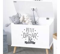 Coffre De Rangement En Bois - Loeli Blanc TU