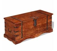 vidaXL Coffre de rangement Banc Vintage Bois massif Marron 90 x 40 x 40 cm