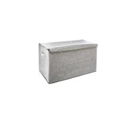 Coffre de rangement en tissu pliable - AC-DÉCO - Rien n'est vraiment perdu - Gris - 62x36x38 cm