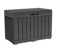 Coffre de rangement et banc 2 en 1 verrouillable 190L pour patio et balcon