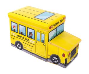 Coffre De Rangement Et Banc Bus Scolaire Jaune TU