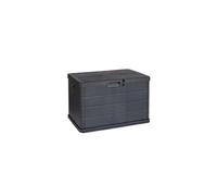 Coffre de rangement extérieur 170L - Résine Anthracite - 78x55x52 cm - Verrouillable avec poignées