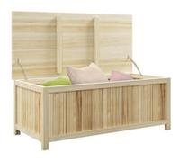 Coffre de rangement Outsunny Coffre de rangement extérieur 172L avec vérins - dim. 120L x 55l x 45H cm - bois de sapin