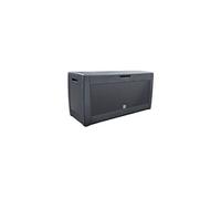 vounot® Coffre de Rangement Exterieur 310L en PP 119 x 48 x 60 CM Fabriqué en Europe Style Polyrotin Anthracite