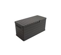 Coffre de rangement extérieur 350L - Coffre de Jardin Gris 118.5x52x57cm - Poignées de transport - Résistant à l'eau