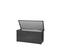 Coffre de rangement extérieur - BELIANI - CEBROSA - Gris - Métal - Rectangulaire