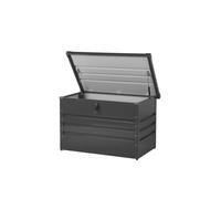 Coffre de rangement extérieur gris foncé 100 x 62 cm - BELIANI - CEBROSA - Métal - Acier - Rectangulaire