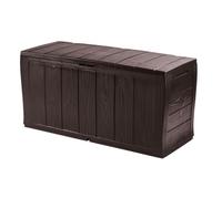 Coffre de rangement extérieur - KETER - Sherwood - 270 L - Aspect bois - Plastique résine imperméable