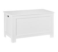 HomCom Coffre à jouets MDF avec couvercle 81 x 40 x 46 cm Blanc