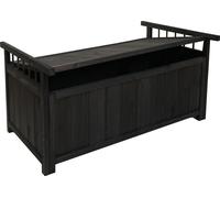 Coffre de rangement HWC-O13, coffre de jardin coffre de rangement, sapin bois FSC® 53x108x60cm ~ anthracite