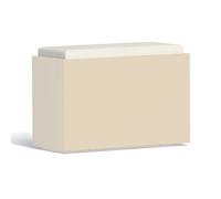 COFFRE DE RANGEMENT HYDROFUGE COUVERCLE AMOVIBLE JARDIN POUF TABOURET EXTÉRIEUR