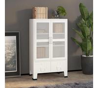 Coffre de Rangement Industriel Anthracite 70x40x115 cm Métal Armoire vidaXL