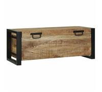 vidaXL Coffres de rangement 80 x 30 x 30 cm Bois de manguier massif et métal - Style industriel