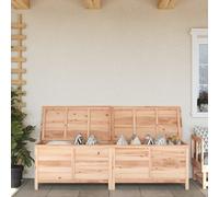 Coffre De Rangement Jardin Bois Massif Sapin 198,5x50x56,5 Cm