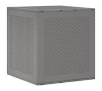 Coffre De Rangement Jardin Vidaxl Gris Clair 55x53x57 Cm Pp
