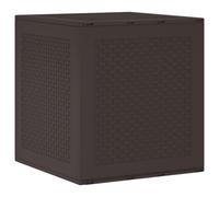 Boîte de rangement de jardin - vidaXL - Marron - Polypropylène - 55x53x57 cm - Légère - Utilisation extérieure - Moderne