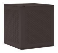 Coffre De Rangement Jardin Vidaxl Marron 55x53x57 Cm Pp