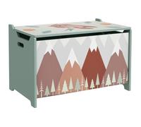 Coffre de rangement jouets enfants,banc rangement bois MDF,couvercle/charnière de sécurité