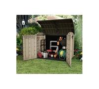 Keter - Coffre De Rangement Extérieur En Résine 2000 Litres Beige Et Marron - Abri De Stockage De Jardin