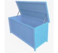 Coffre de rangement lasuré bleu Habrita box1355 Bleu G
