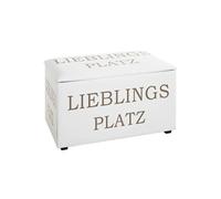 Coffre de Rangement "Lieblings Platz" 65cm Blanc