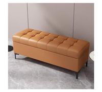 Coffre de rangement ottoman en similicuir avec rangement, repose-pieds rectangulaire extra long pour chambre à coucher, idéal pour organiser les jouets, les couvertures, et plus encore
