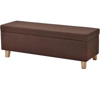 Coffre de rangement ottoman pliable avec couvercles, grand pouf, repose-pieds pour le rangement du jardin, multifonctionnel avec couvercles amovibles, beige