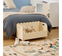 Coffre De Rangement Ouvert 2 Compartiments - Bouli Beige TU