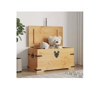 vidaXL Coffre de rangement Gamme Corona Pin mexicain 91x49,5x47 cm Brun