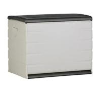 Coffre de rangement PLASTIKEN 260L - Intérieur/Extérieur Fonctionnel et Esthétique - Cadenassable avec Roulettes - 80 x 61 x 53cm