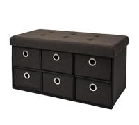 Coffre de Rangement pliante 76x38x38cm 6 tiroirs 80L