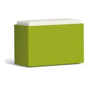 Coffre de rangement - Roomy - Rectangulaire 80X35 CM - Résine écologique - Vert - Extérieur