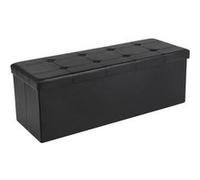 Coffre de Rangement SONGMICS 110 x 38 x 38 cm Max. de 300 kg Noir LSF701 noir G